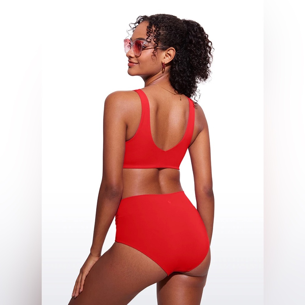 V Neck Bikini Padded Tops - Picture 2 of 6